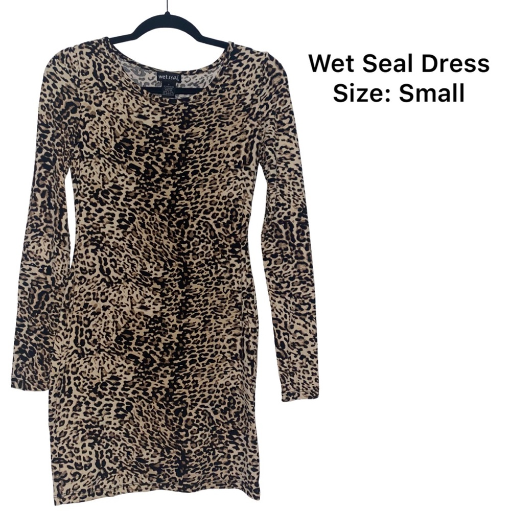 🐆 Wet Seal Leopard Print Dress. Size Small.